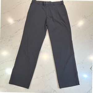 Nike Golf Pants Mens 34x32 Black Gray Dri-Fit Pinstripe Classic Performance